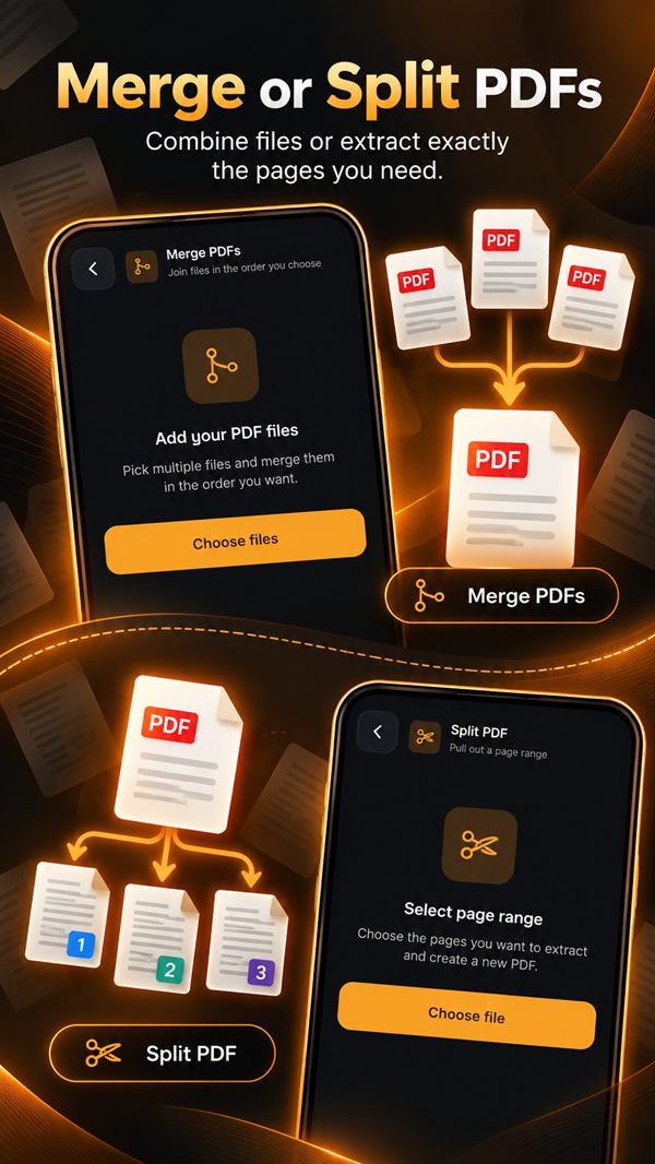 Merging and splitting PDFs in PDF Studio